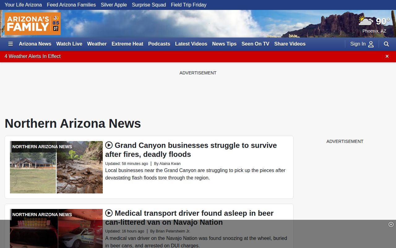 Arizona's Family Northern Arizona news section